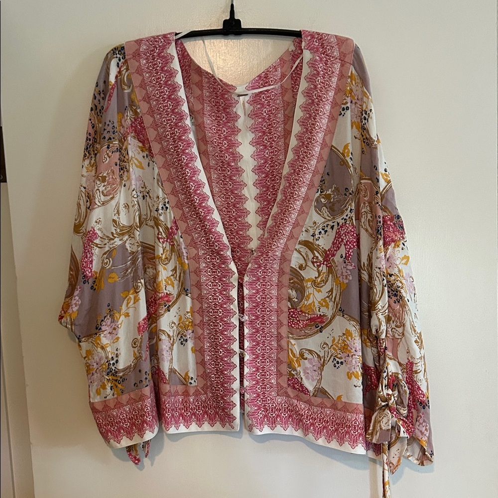 Free People Multicolor Bohemian Blouse